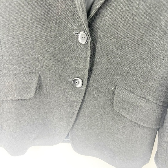 ✅ MAXMARA BLACK TWO BUTTON CREPE BLAZER SIZE 8 - Picture 3 of 7